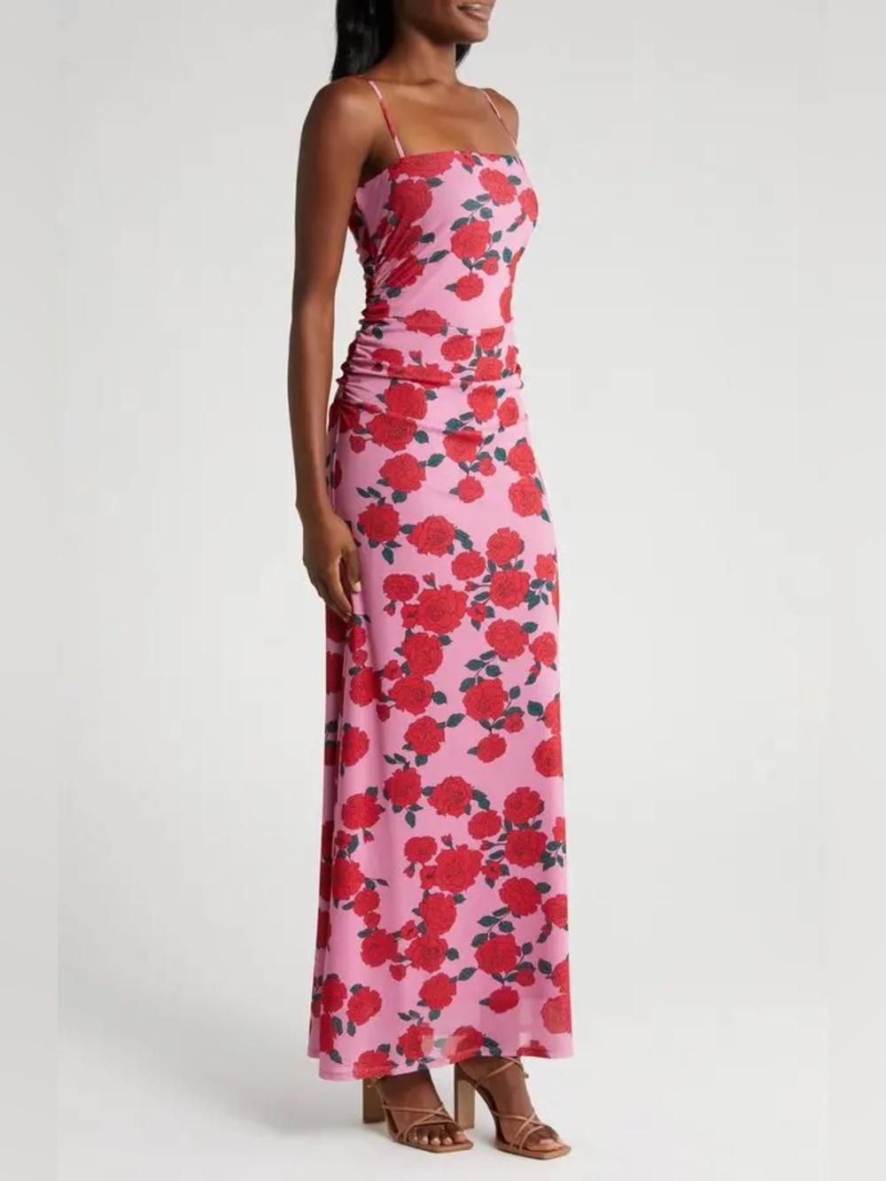 WAYF | NWT Isabella floral maxi dress rose Wedding Guest Garden Party size small